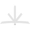 Ekena Millwork Alberta Architectural Grade PVC Gable Bracket, 96"W x 60"H x 2"D x 6"F, 15/12 Pitch GBP096X60X0206ALB00 - alternate 5